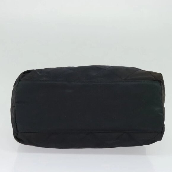 PRADA Chain Shoulder Bag Nylon Navy Gold Auth bs28886 - Picture 7 of 16